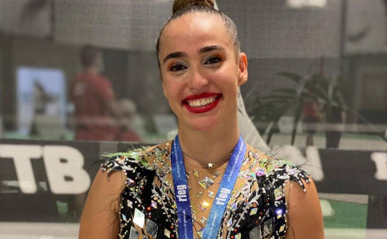 Lucía Redondo, medalla de bronce en el Nacional de gimnasia rítmica